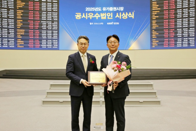 ㈜한화, 한국거래소 선정, 2025년 유가증권시장 공시우수법인 선정